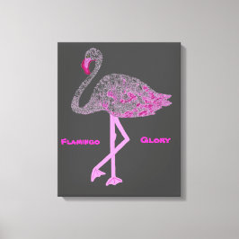 Flamingos Glory Canvas Afdruk