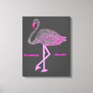 Flamingos Glory Canvas Afdruk