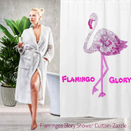 Flamingos Glory Douchegordijn