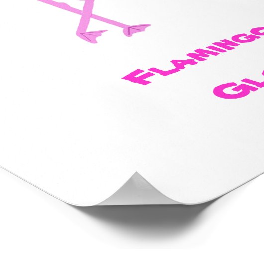 Flamingos Glory Poster (Hoek)
