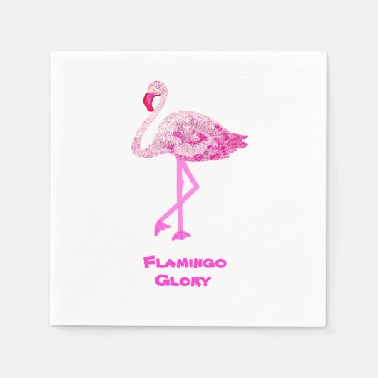 Flamingos Glory Servet (Voorkant)
