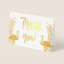 Flamingos Gouden folie Dank u Kaarten