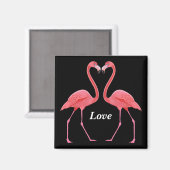 Flamingos Heart Shape Magneet (Voorkant / Achterkant)