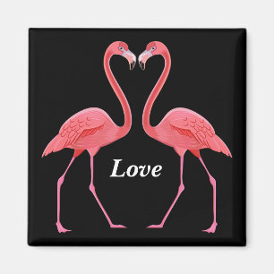 Flamingos Heart Shape Magneet