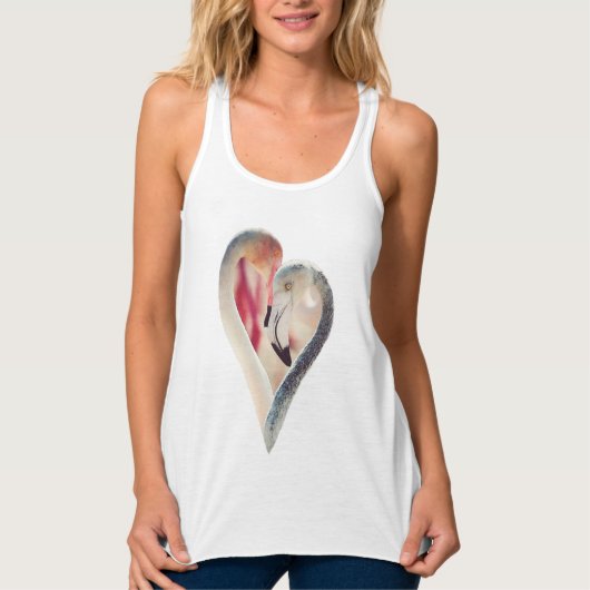 Flamingo's Heart Tanktop (Voorkant)
