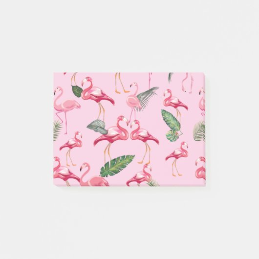 Flamingo's Hebben Patroon 5 Post-it® Notes (Voorkant)