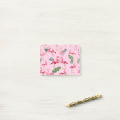 Flamingo's Hebben Patroon 5 Post-it® Notes (Op bureau)