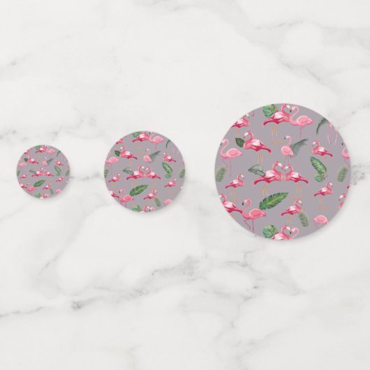 Flamingo's Hebben Van 6 Confetti (Achterkanten)