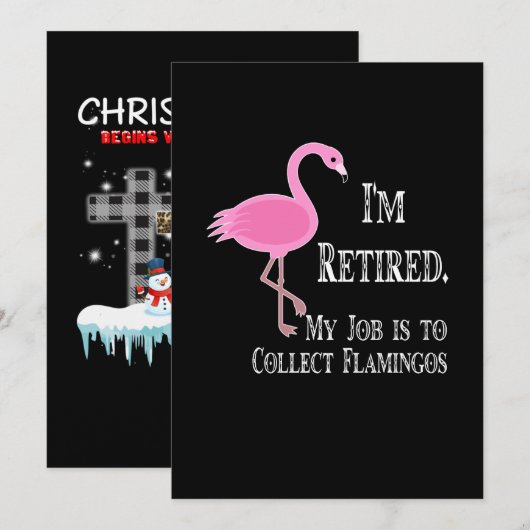 Flamingos | Ik ben mijn baan kwijtgeraakt. Save The Date (Voorkant / Achterkant)