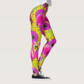 Flamingo's in bloemenachtergrond leggings (Rechts)