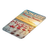 Flamingos in Bonaire Dutch Caribbean Magneet (Linkerzijde)