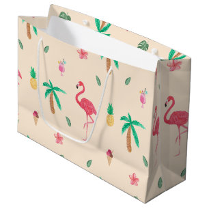 Flamingos in de zomer large cadeautasje
