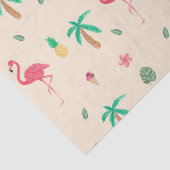Flamingos in de zomer tissuepapier (Detail)