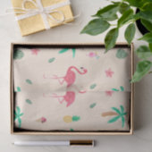 Flamingos in de zomer tissuepapier (Geschenk)