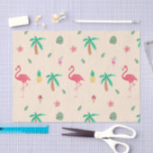 Flamingos in de zomer tissuepapier (Craft)