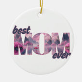 Flamingos in einer Traumwelt - best Mom ever Keramisch Ornament (Voorkant)