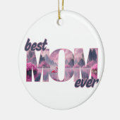 Flamingos in einer Traumwelt - best Mom ever Keramisch Ornament (Links)