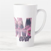 Flamingos in einer Traumwelt - best Mom ever Latte Mok (Rechts)