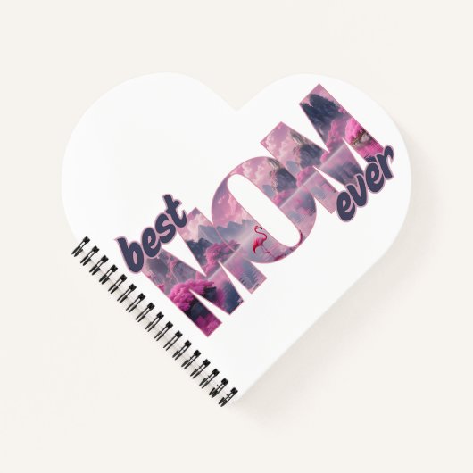 Flamingos in einer Traumwelt - best Mom ever Notitieboek (Voorkant)