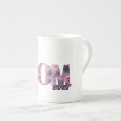 Flamingos in einer Traumwelt - best Mom ever Porselein Kop (Voorkant rechts)