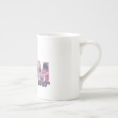 Flamingos in einer Traumwelt - best Mom ever Porselein Kop (Rechts)