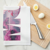 Flamingos in einer Traumwelt - best Mom ever Theedoek (Quarter Fold)