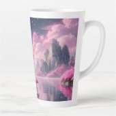 Flamingos in einer Traumwelt Latte Mok (Rechts)