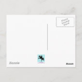 Flamingo's in Gebreide Petten Briefkaart (Achterkant)