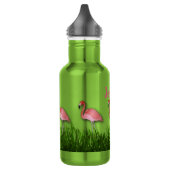Flamingo's In Het Gras Waterfles (Links)