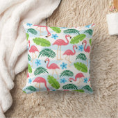 Flamingos in het Sierkussen Paradise (Deken)