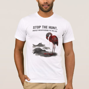 Flamingo's in Irak redden – Bescherming van de nat T-shirt