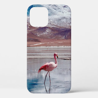 Flamingos in Lagoon in Salt Flats, Bolivia. Salar Case-Mate iPhone Case