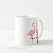 Flamingo's in love koffiemok (Voorkant rechts)