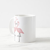 Flamingo's in love koffiemok (Voorkant links)