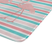 Flamingos in Love Personalized Snijplank (Hoek)