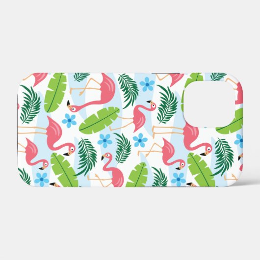 Flamingos in paradijs Hoesje-Mate iPhone Case (Achterkant (horizontaal))