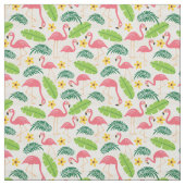Flamingos in Paradise Fabric Stof (Swatch)