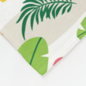 Flamingos in Paradise Fleece Blanket Deken (Hoek)