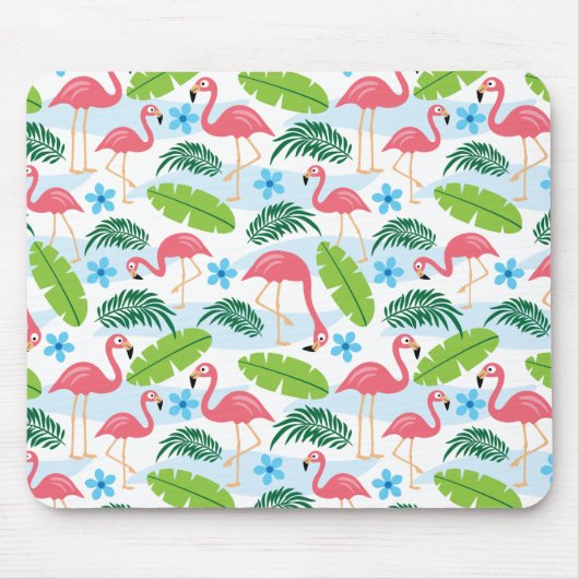 Flamingos in Paradise Mousepad Muismat (Voorkant)