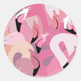 Flamingo's in roze Sticker
