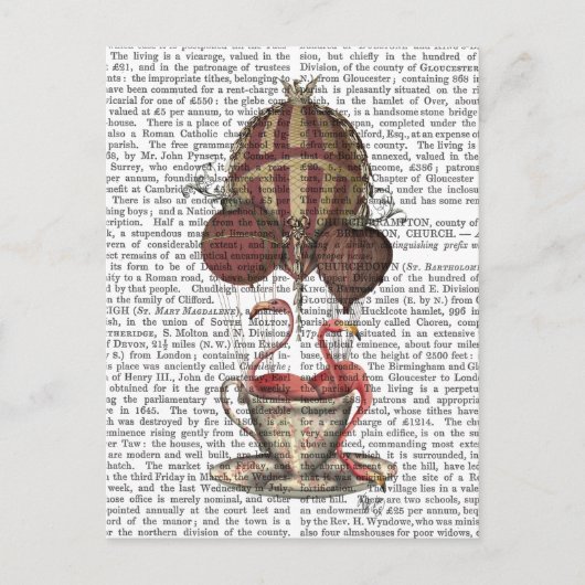 Flamingos in Teacup Briefkaart (Voorkant)