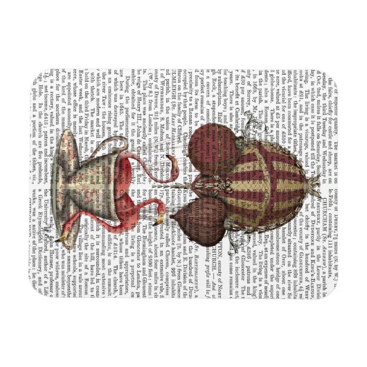 Flamingos in Teacup Magneet (Horizontaal)