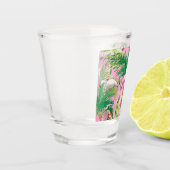 Flamingo's in Tropical Scene Shot glas (Links)