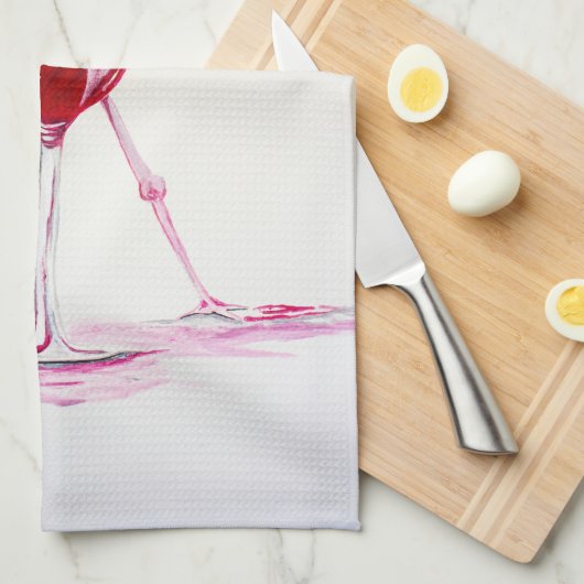 Flamingos in wijn theedoek (Quarter Fold)