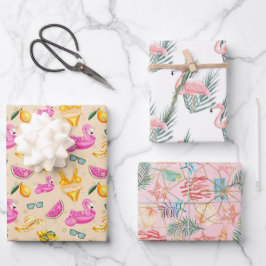 Flamingos Inpakpapier Vel