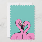 Flamingos Invitation Kaart (Voorkant)