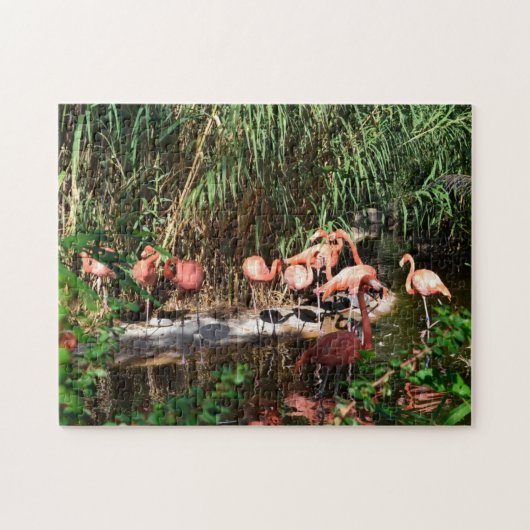 Flamingos Jig Saw Puzzle Legpuzzel (Horizontaal)