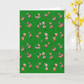 Flamingos Kaart (Gele Bloem)