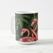 flamingo's koffiemok (Voorkant links)