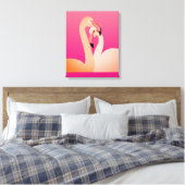Flamingos kunst aan de muur canvas afdruk (Insitu (Slaapkamer))